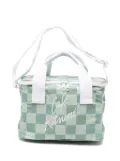 CAFÉ KITSUNÉ checkerboard cooler bag - Green