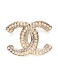 CHANEL Pre-Owned Interlocking CC brooch - Gold