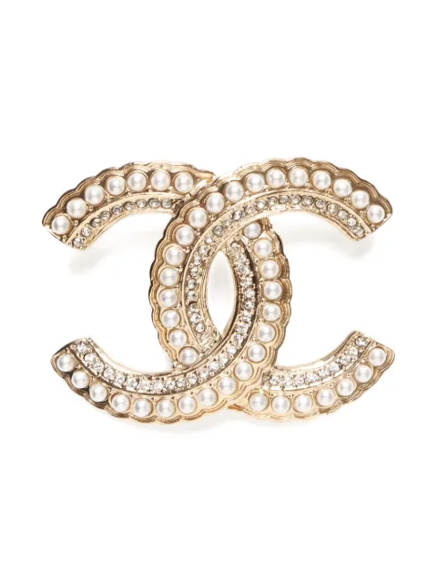 CHANEL Pre-Owned Interlocking CC brooch