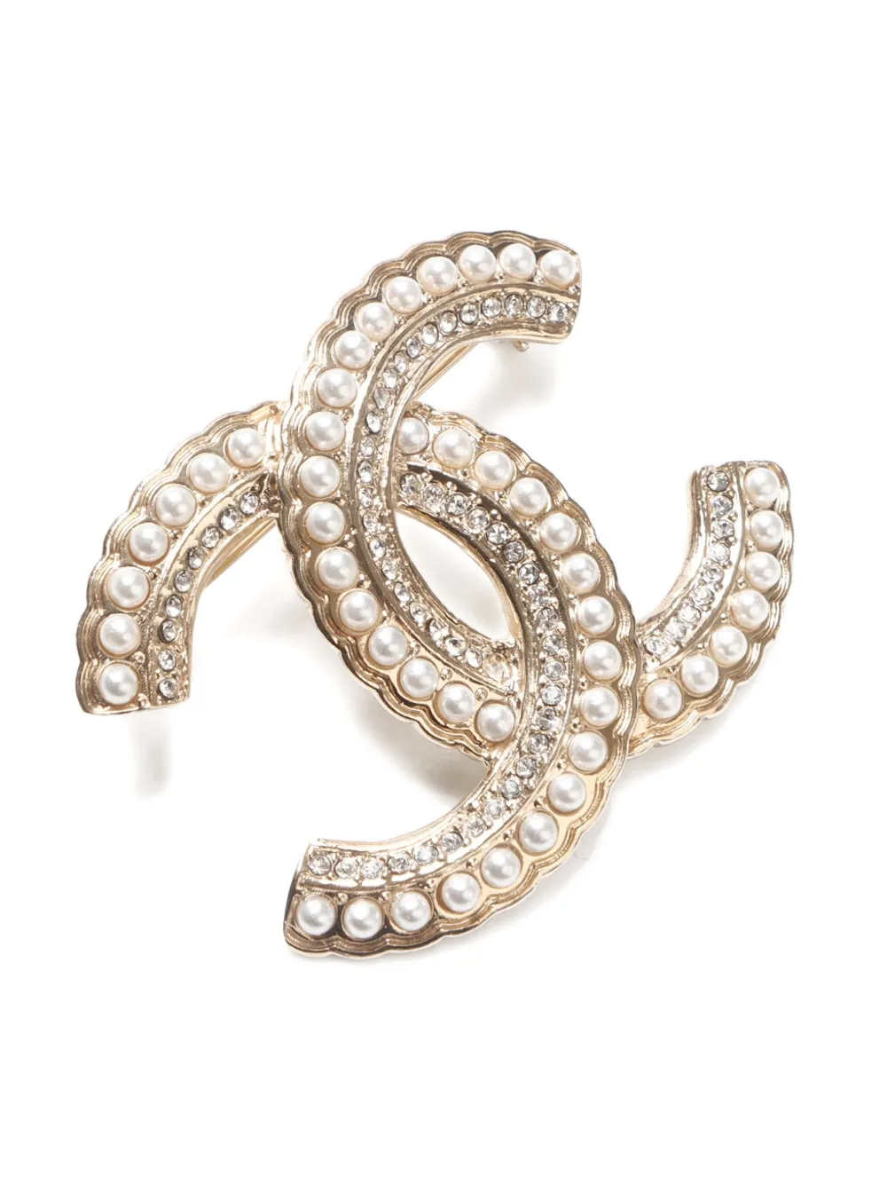 CHANEL Pre-Owned Interlocking CC brooch | Image 2