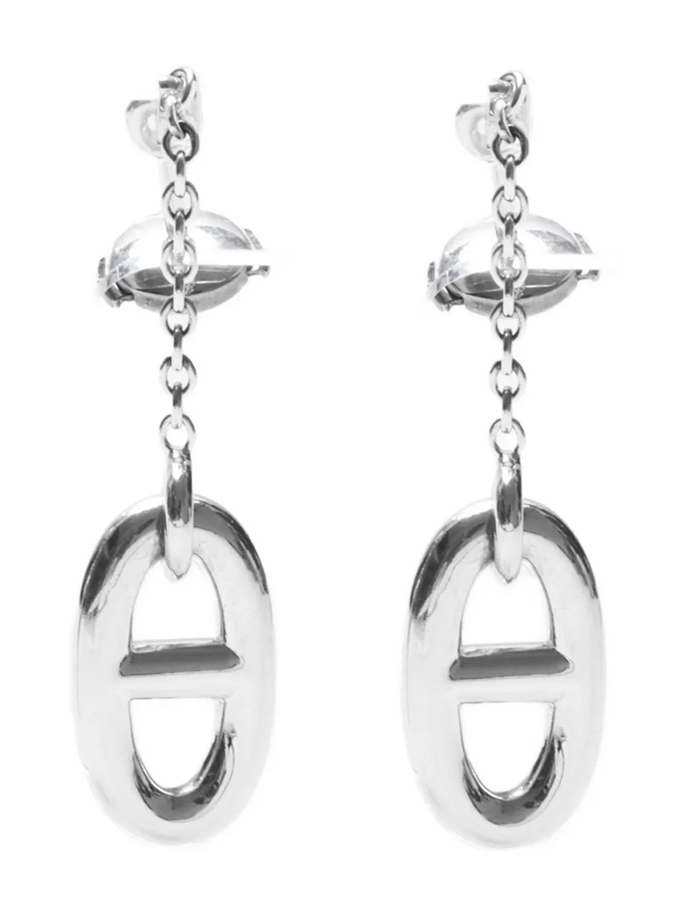 Hermès Pre-Owned drop-design earrings | Silver | Image 1