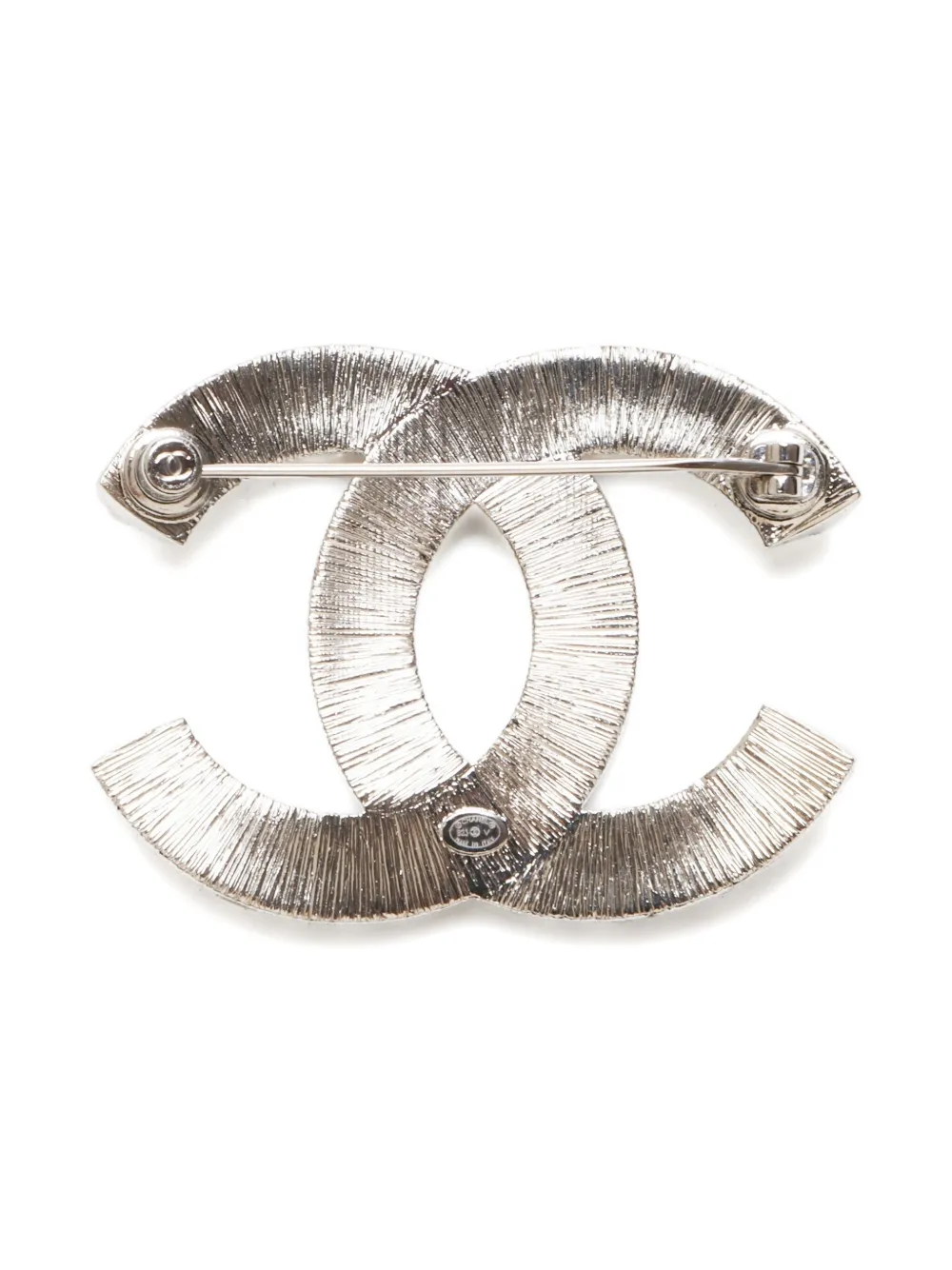 Pre-owned Chanel Interlocking Cc-logo Brooch