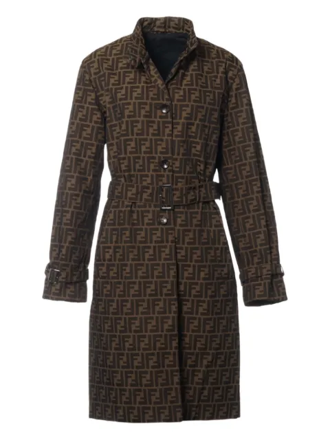Fendi Pre-Owned gabardina con monograma Zucca
