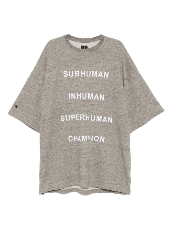トップス Rick Owens x Champiom /  T Rick Owens X Champion Tommy Tシャツ | グレー | FARFETCH JP