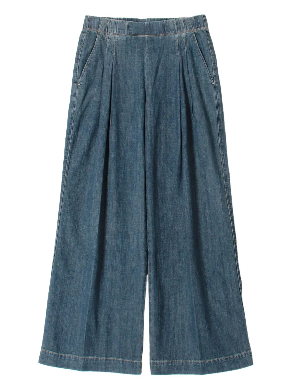 pleated jeans