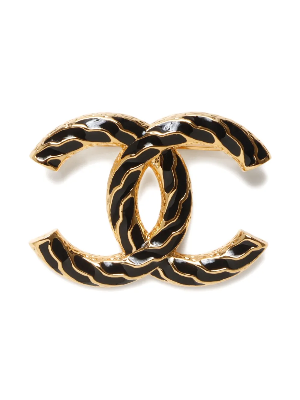 Pre-owned Chanel 2024 Interlocking Cc Brooch