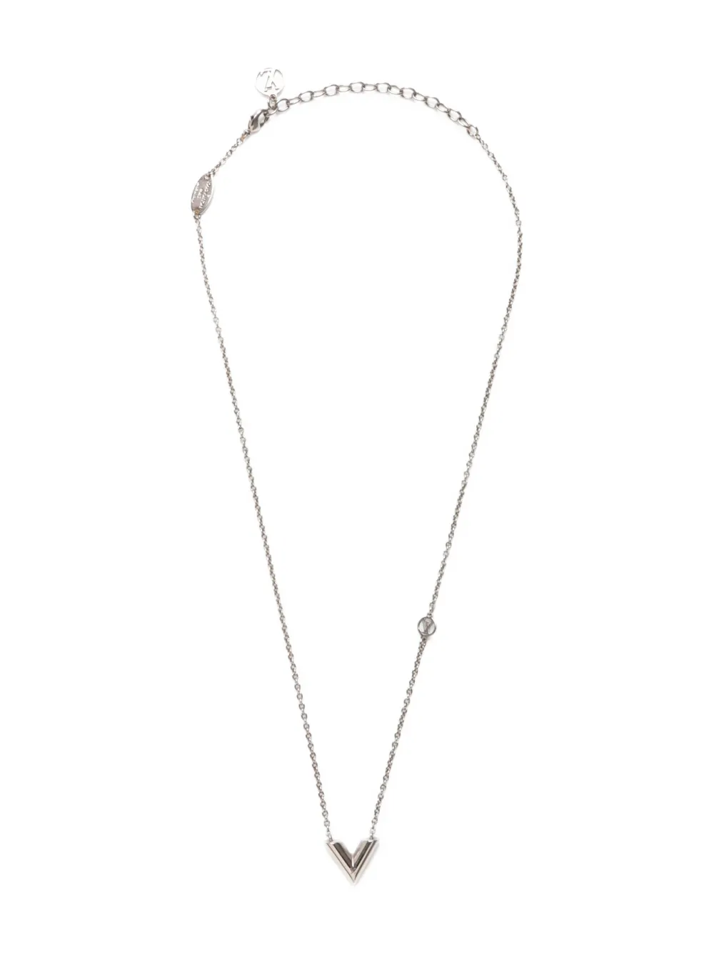 Louis Vuitton Pre-Owned 2010-2020 Essential V necklace | Silver | Image 1
