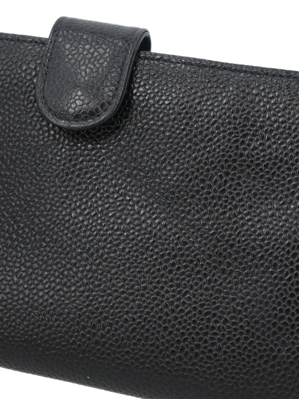 Pre-owned Chanel 1997 Bi-fold Wallet In Black