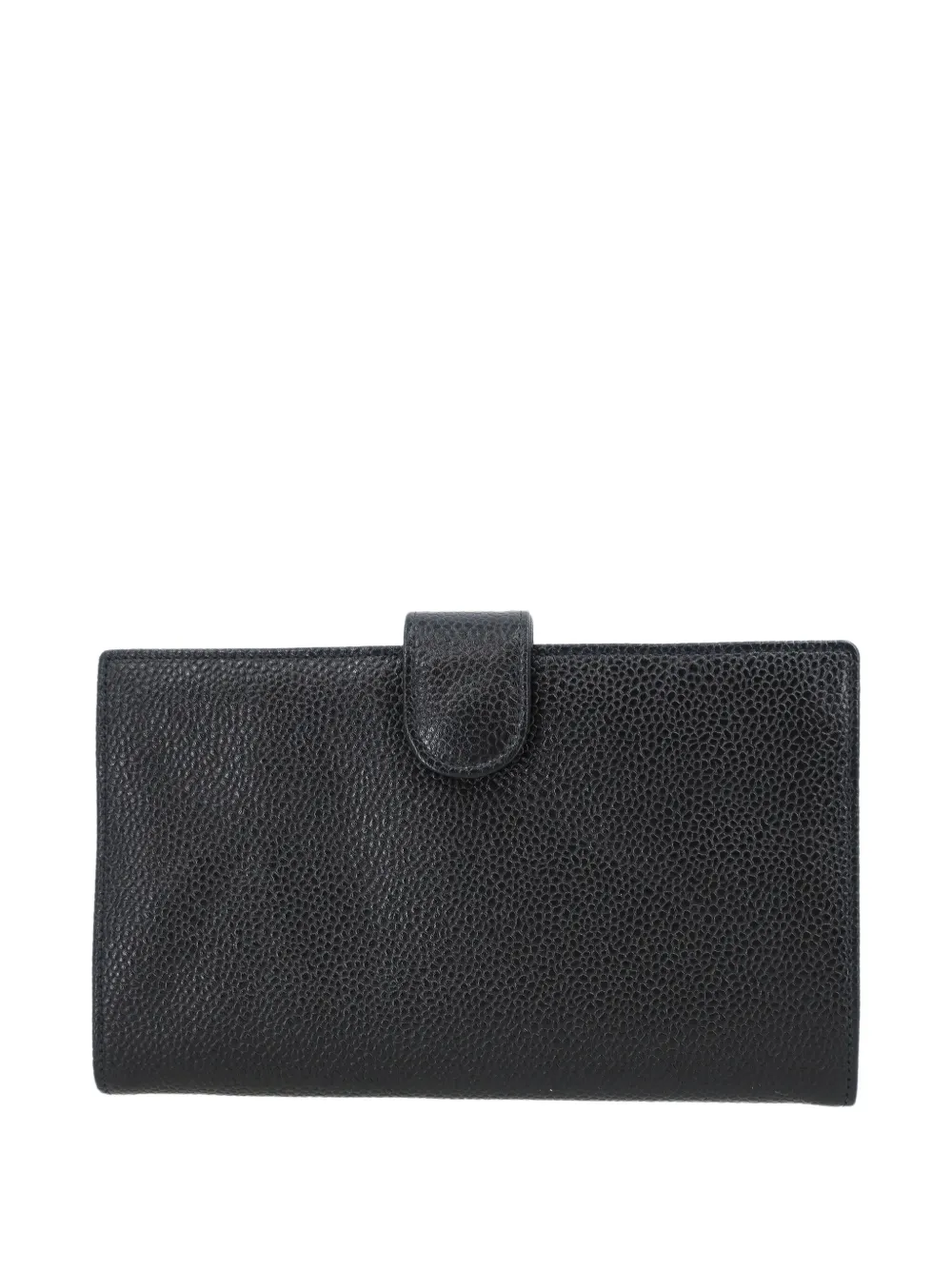 Pre-owned Chanel 1997 Bi-fold Wallet In Black