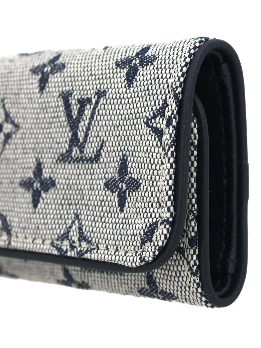 Pre-owned Louis Vuitton Monogram Canvas Wallet In Blue