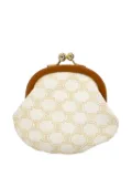 Céline Pre-Owned logo-printed clutch purse - White
