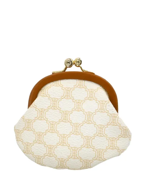 Céline Pre-Owned logo-printed clutch purse