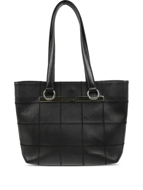 CHANEL Pre-Owned 2006 Choco Bar Tote Bag mit Steppung