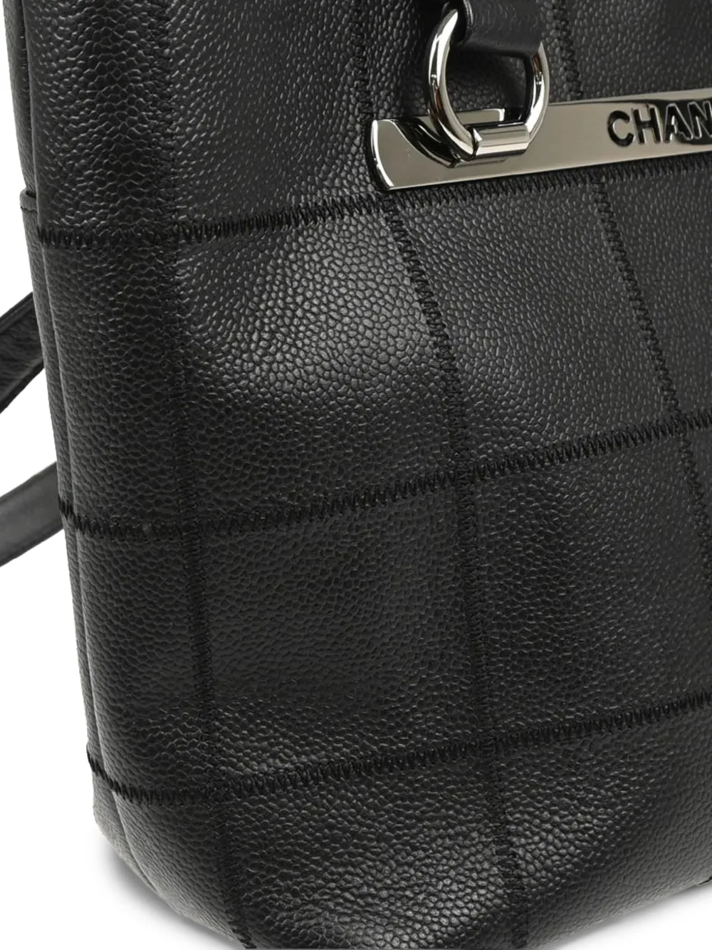 Pre-owned Chanel 2006 Choco Bar-quilted Tote Bag
