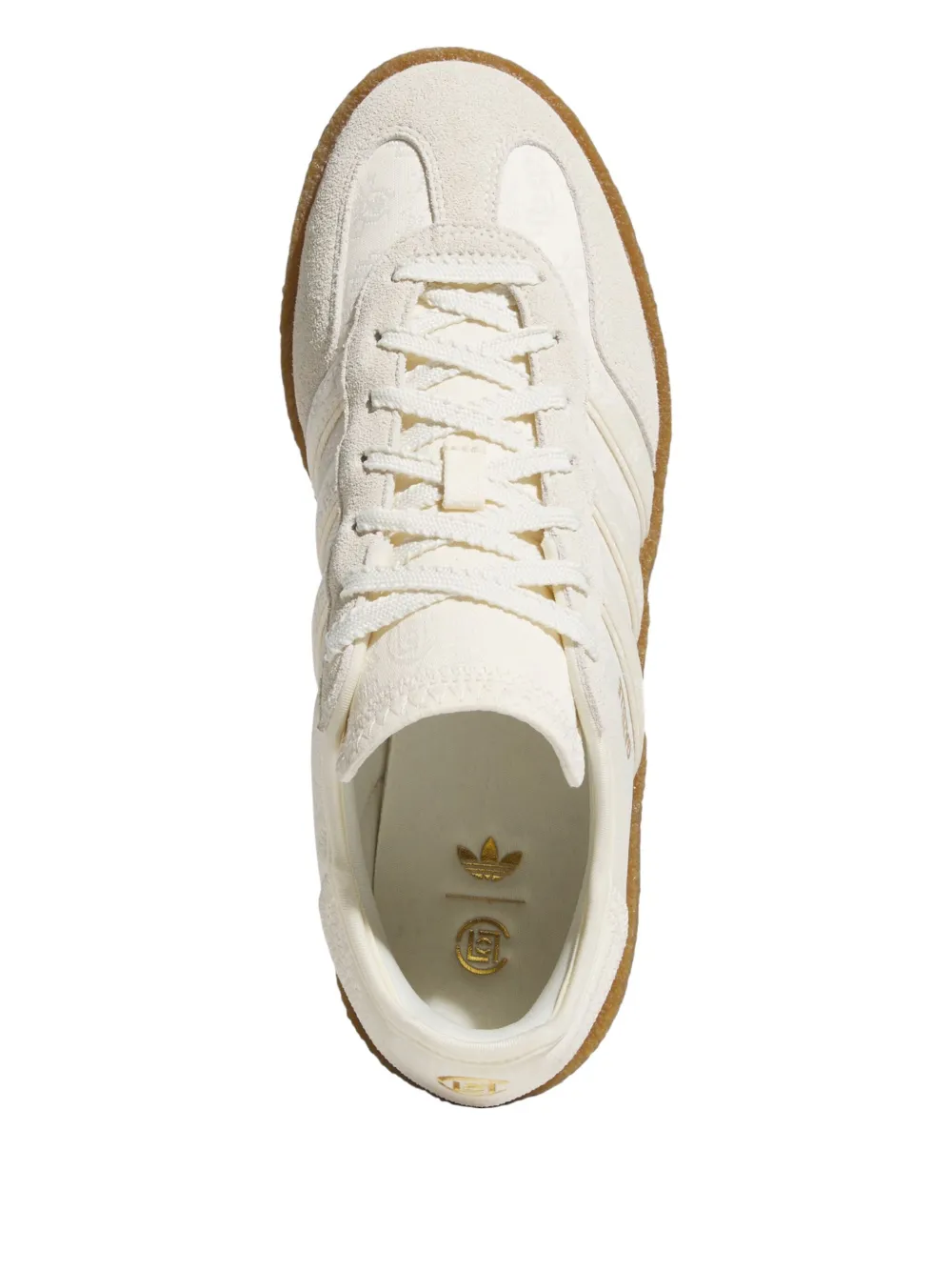 adidas x Edison Chen Gazelle Clot lace-up sneakers Neutrals
