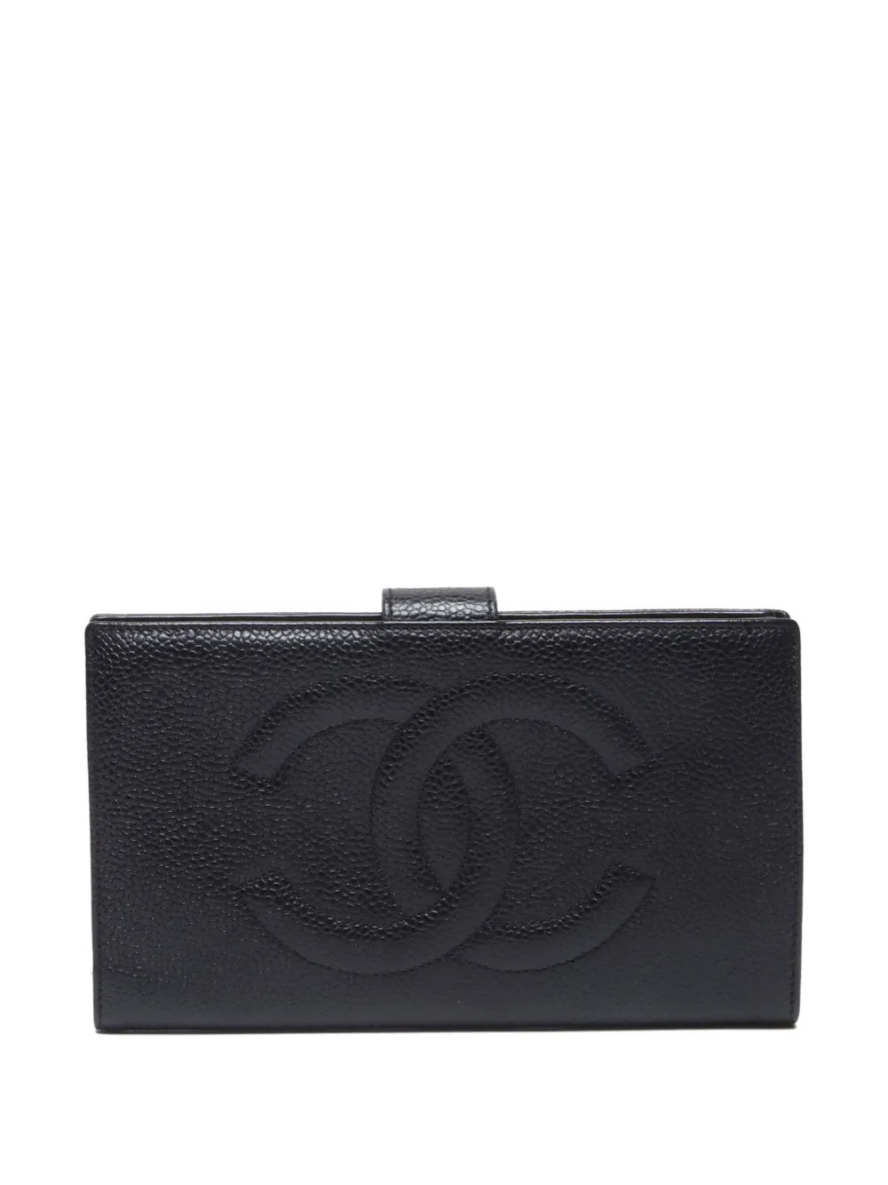 Pre-owned Chanel 1994-1999 Cc Caviar-leather Wallet