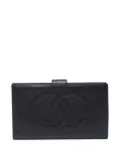 CHANEL Pre-Owned 1994-1999 CC caviar-leather wallet - Black