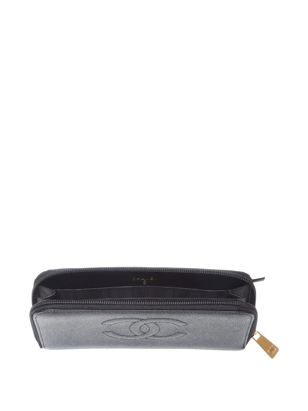 Pre-owned Chanel 2005-2006 Cc Caviar-leather Wallet