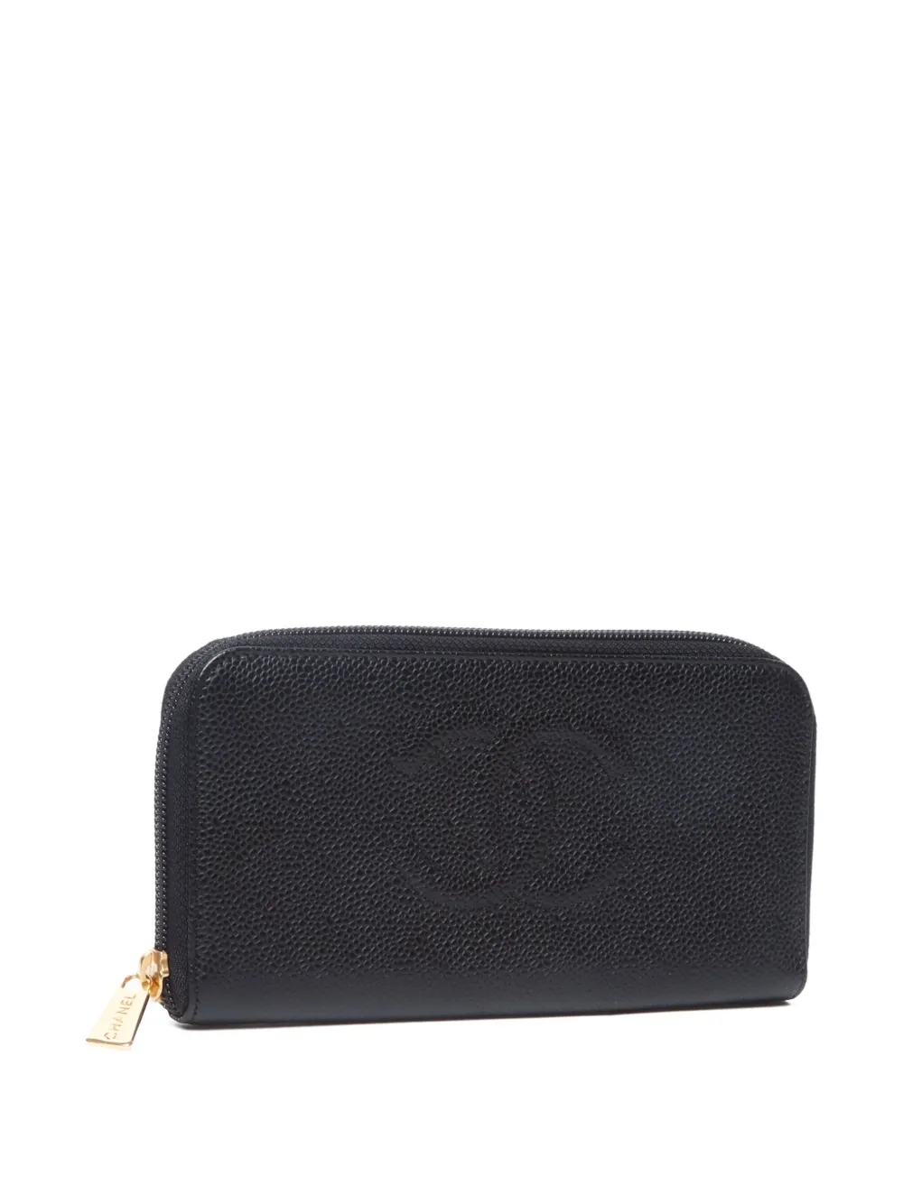 Pre-owned Chanel 2005-2006 Cc Caviar-leather Wallet