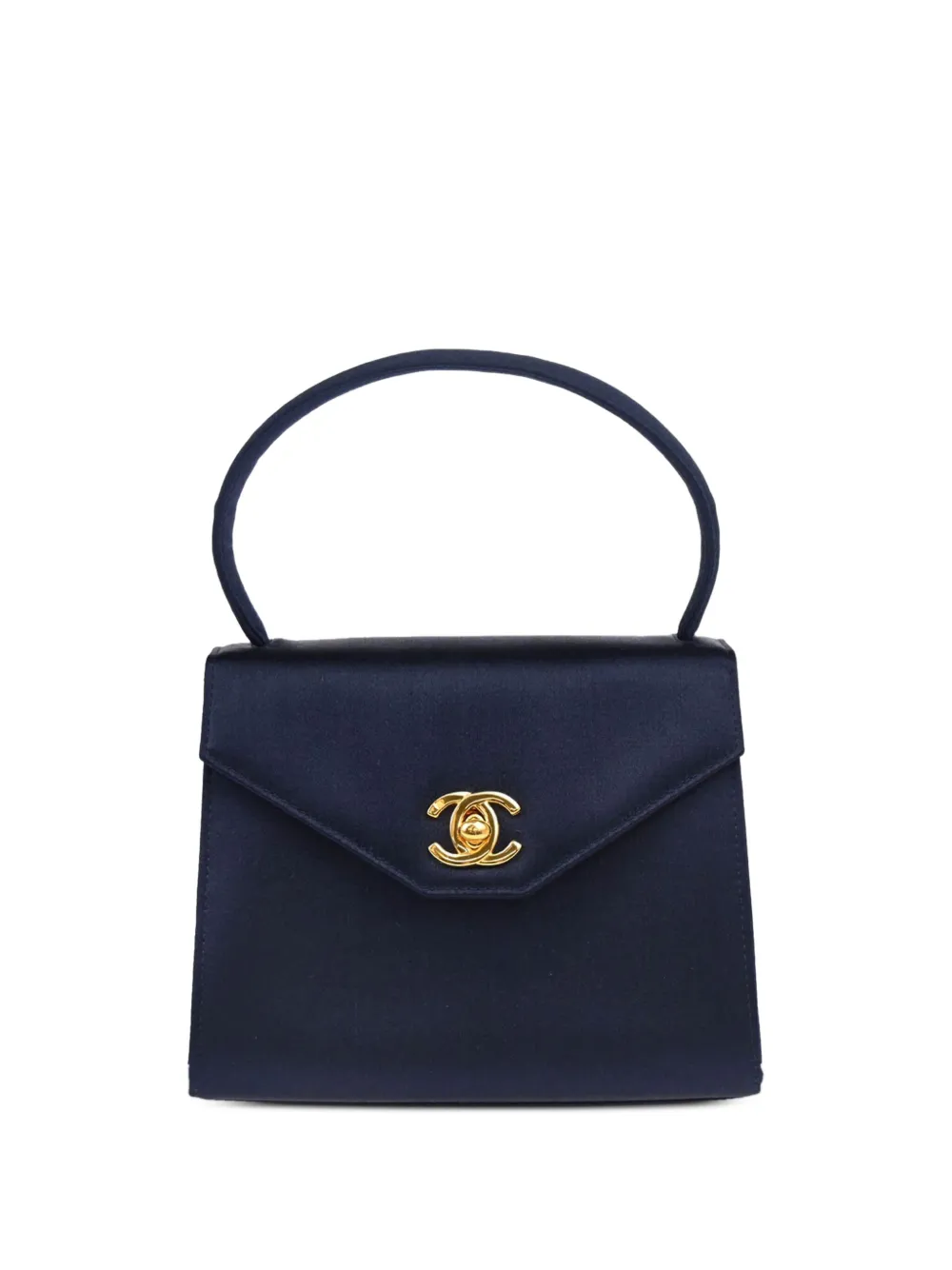 CHANEL Pre-Owned 1997 サテン ミニバッグ - ブルー CHANEL Pre-Owned 1997 サテン ミニバッグ - ブルー