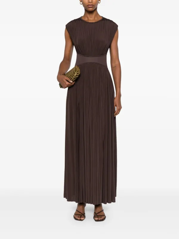 brown gingham mini dress Mairn Gingham Mini Dress main image 1