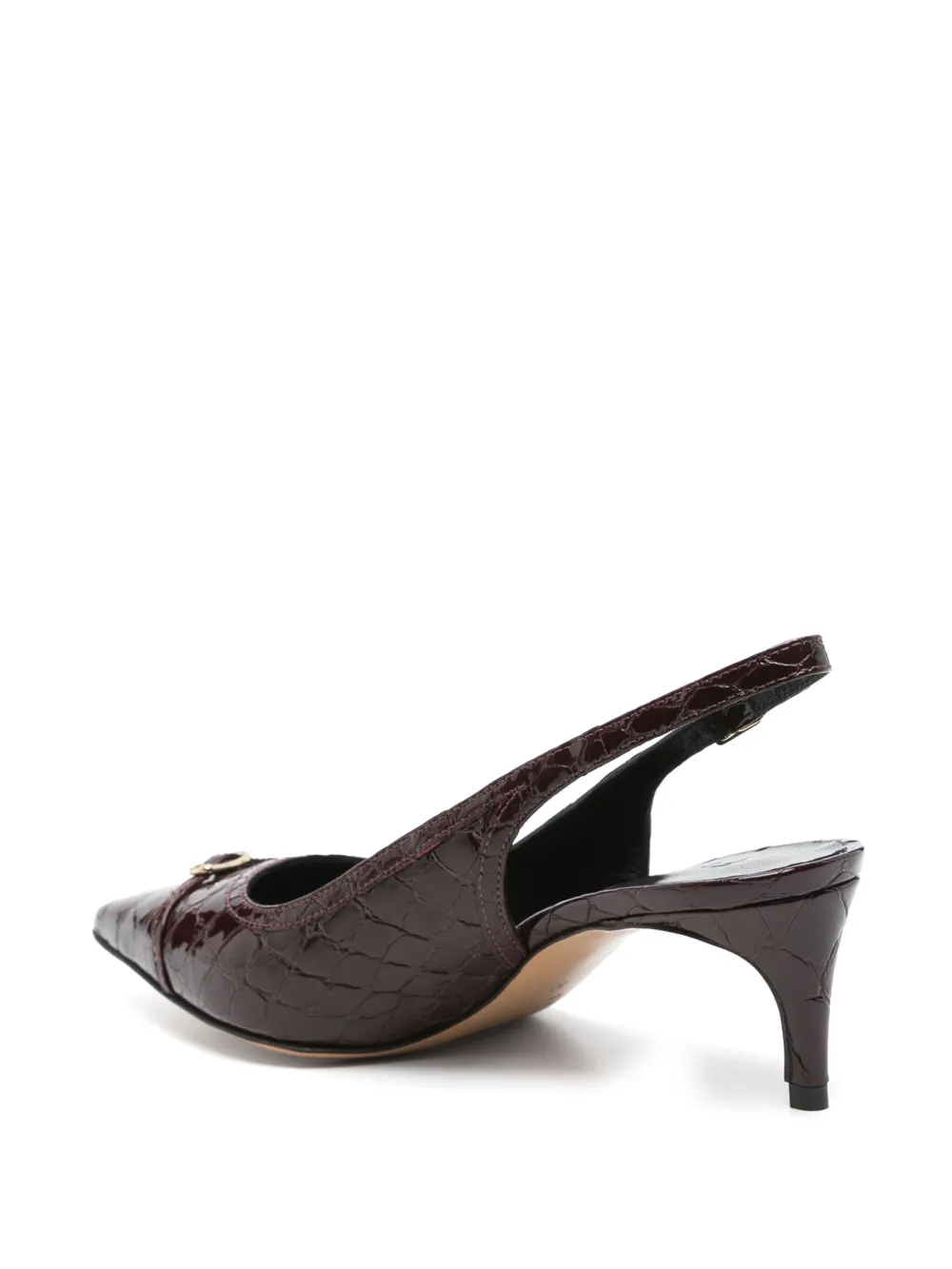 ERALDO 50mm leather pumps Red