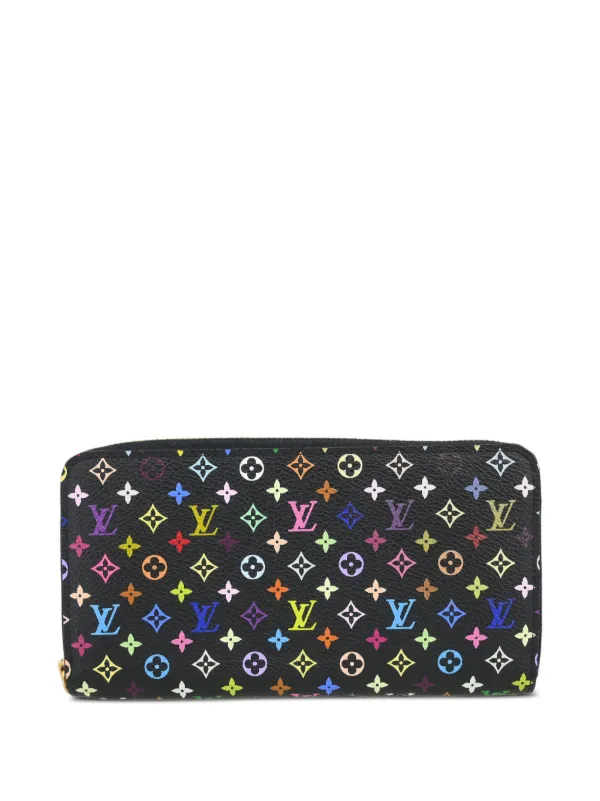 Louis Vuitton Pre-owned Logo Print Wallet in Black