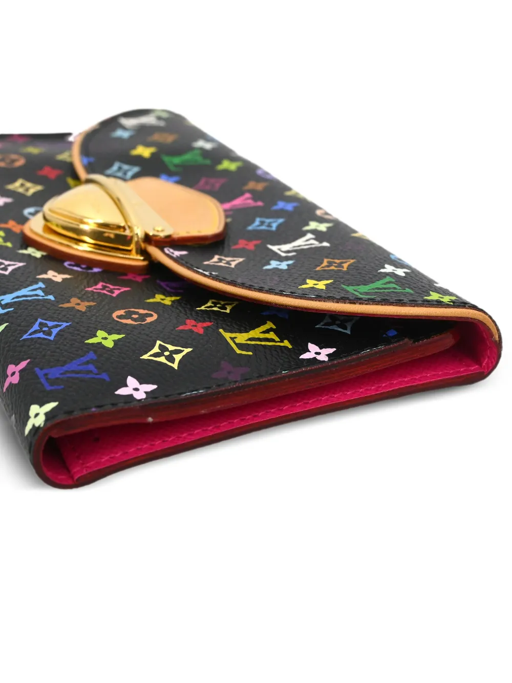Pre-owned Louis Vuitton Monogram Canvas Clutch In Black