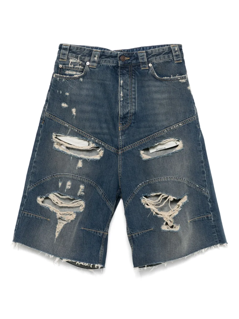 Balenciaga Distressed Denim Shorts