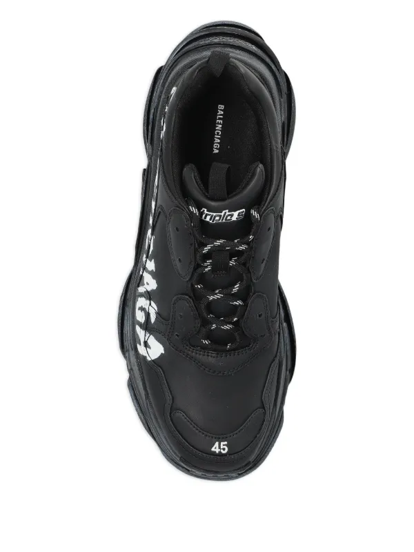 Balenciaga Triple S Sneakers | Black | FARFETCH