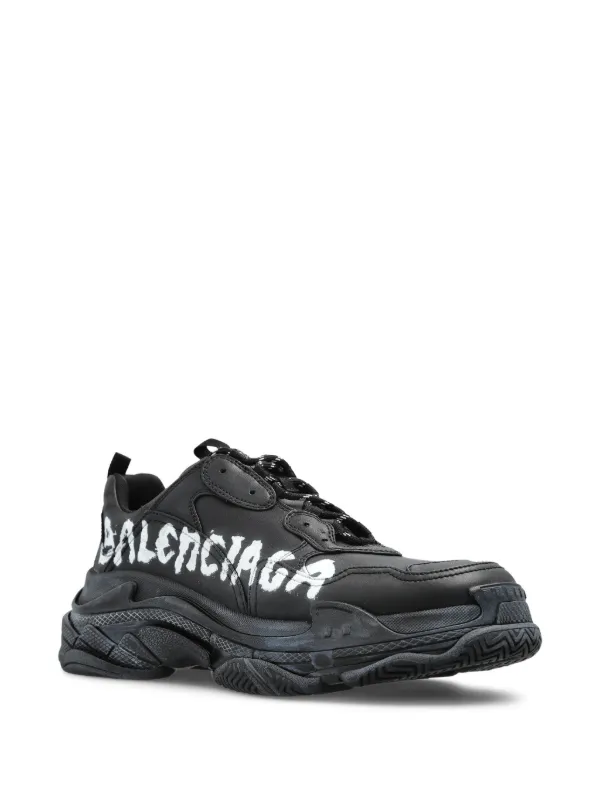 Balenciaga Triple S Sneakers | Black | FARFETCH display picture 1