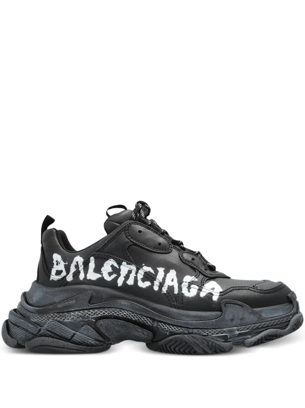 Balenciaga Triple S sneakers met logoprint Zwart