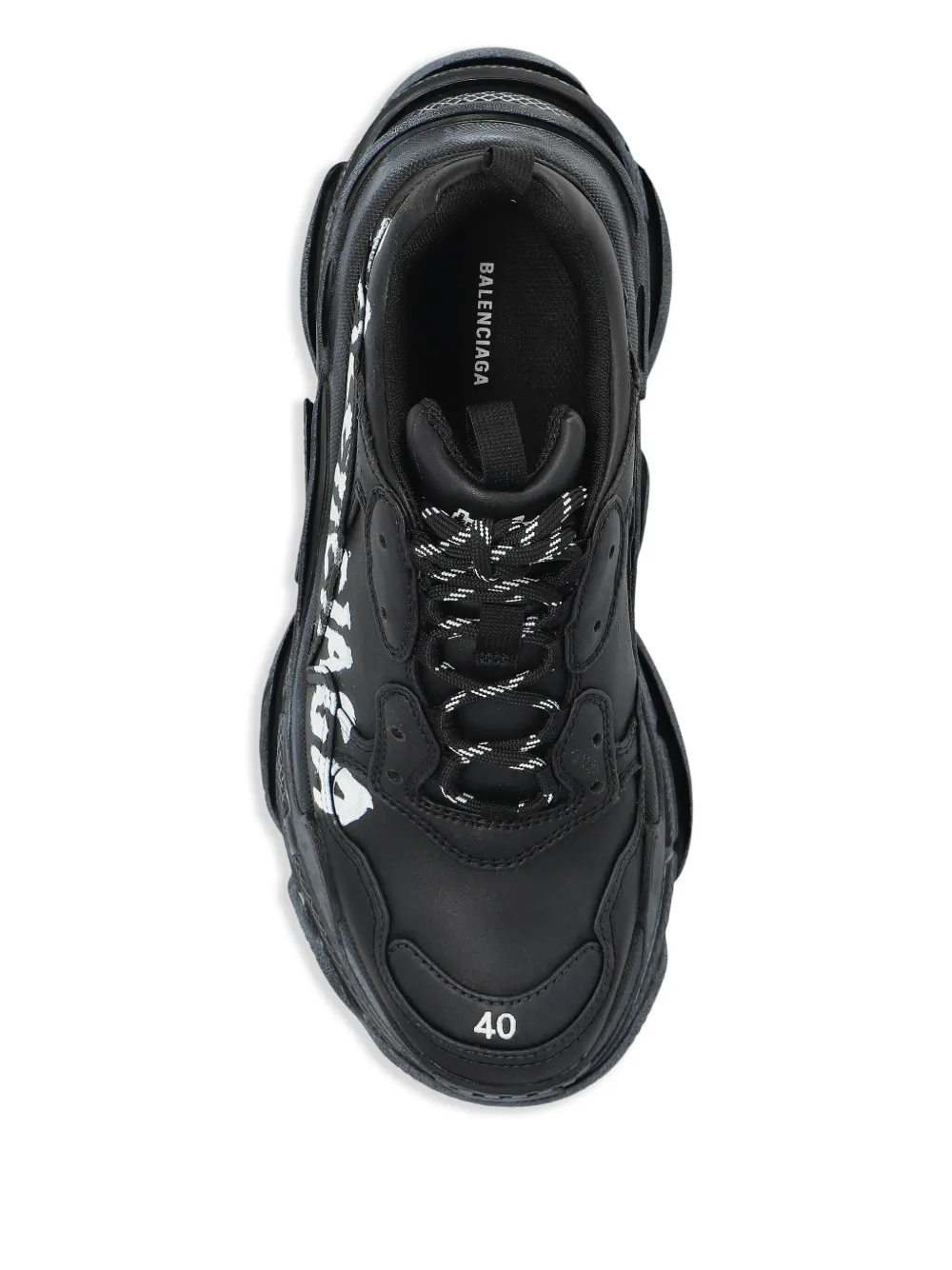 Balenciaga Triple S sneakers met logoprint Zwart