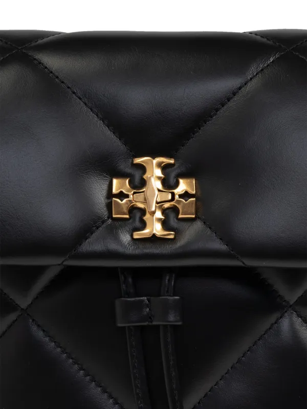Tory Burch Mini Kira Diamond Quilt Backpack | Black | FARFETCH