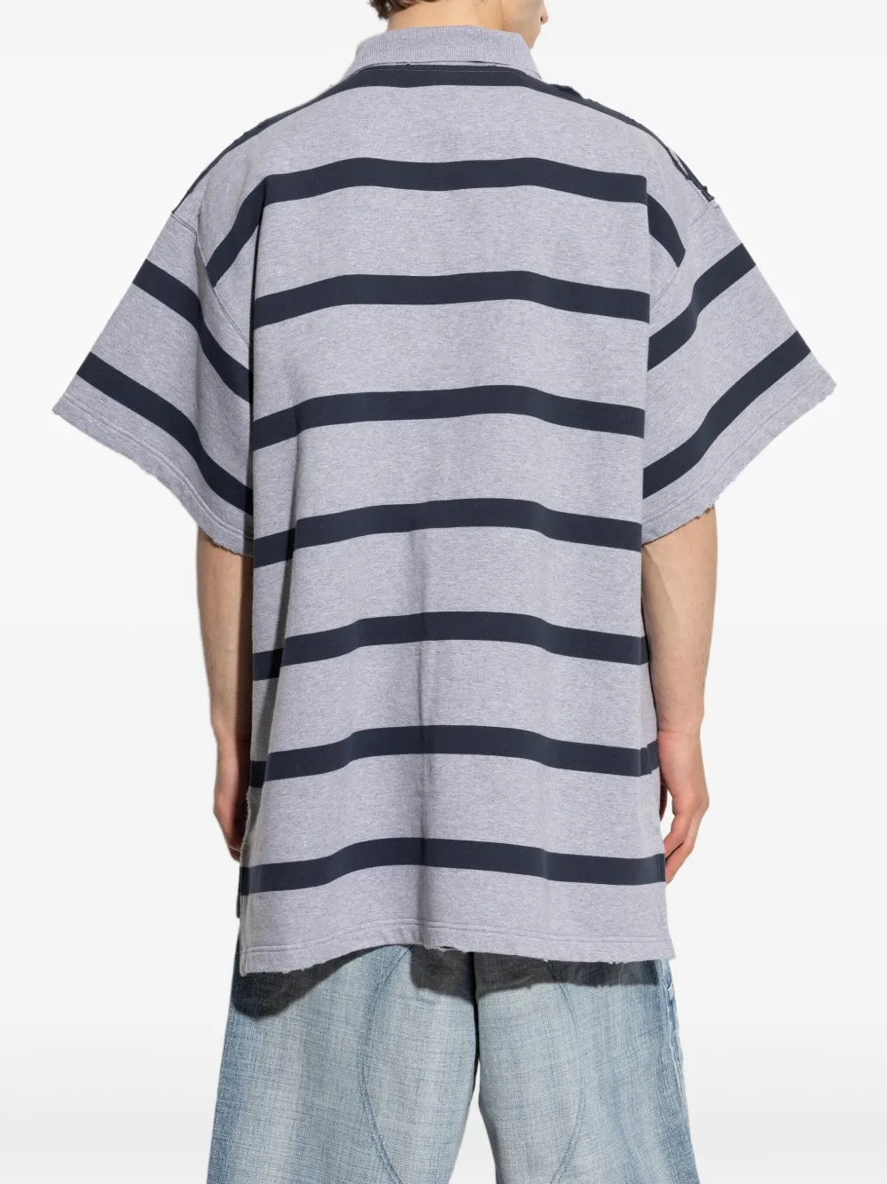 Balenciaga Poloshirt met logo Grijs