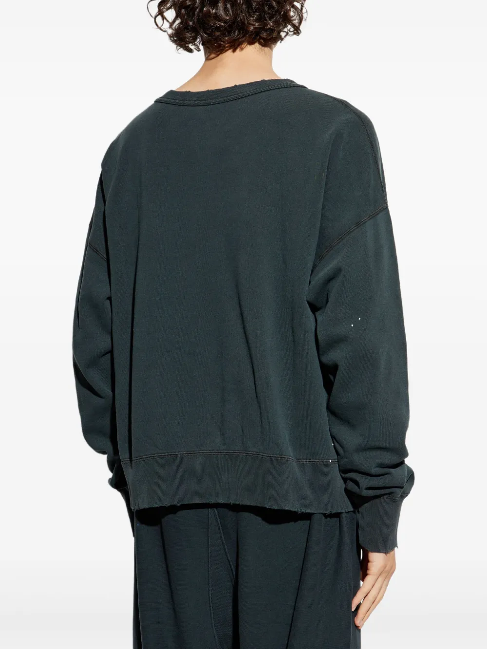 Maison Margiela Sweater met logoprint Blauw