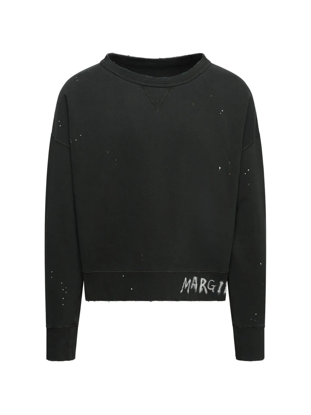 Maison Margiela logo-print sweatshirt - Blu