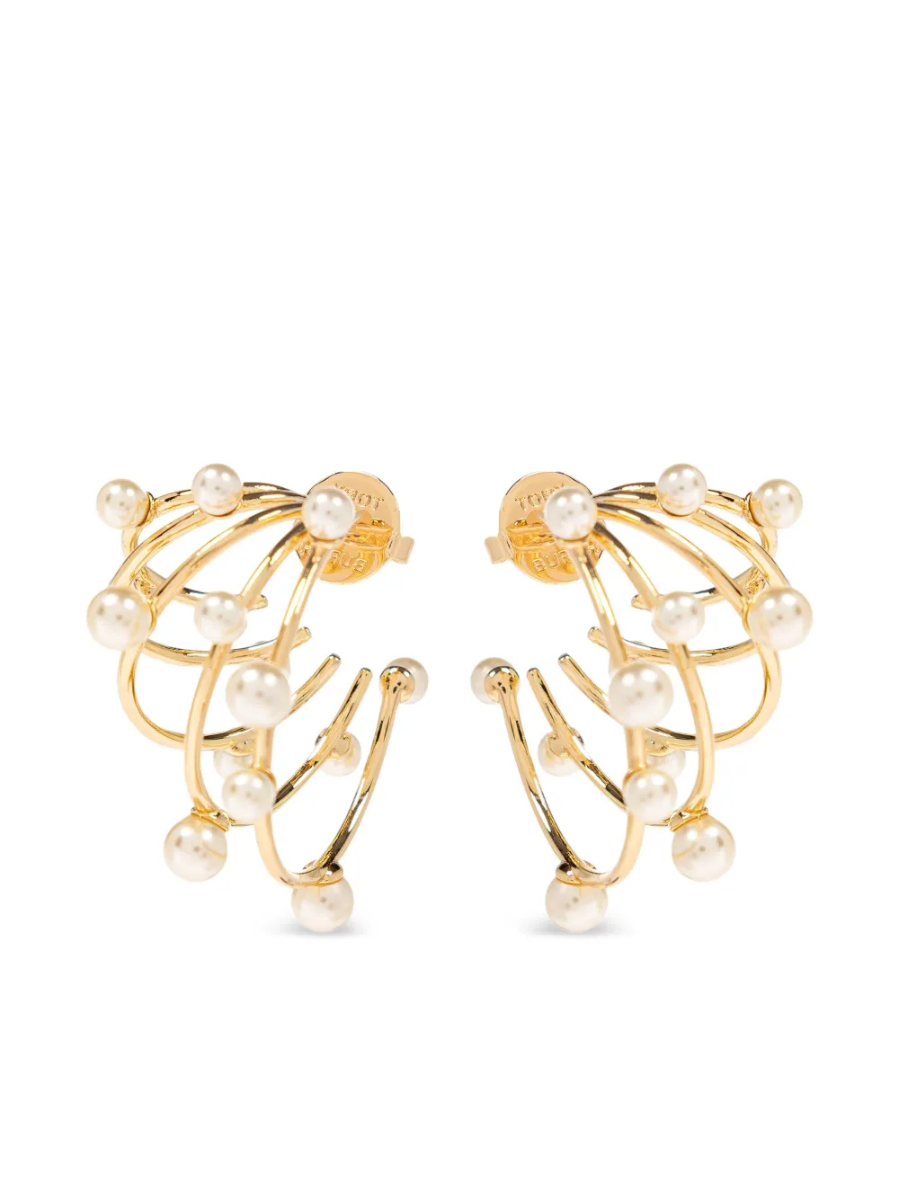Tory Burch パール ピアス - ゴールドトーン Tory Burch パール ピアス - ゴールドトーン