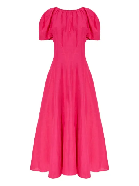 Tory Burch vestido midi con mangas farol