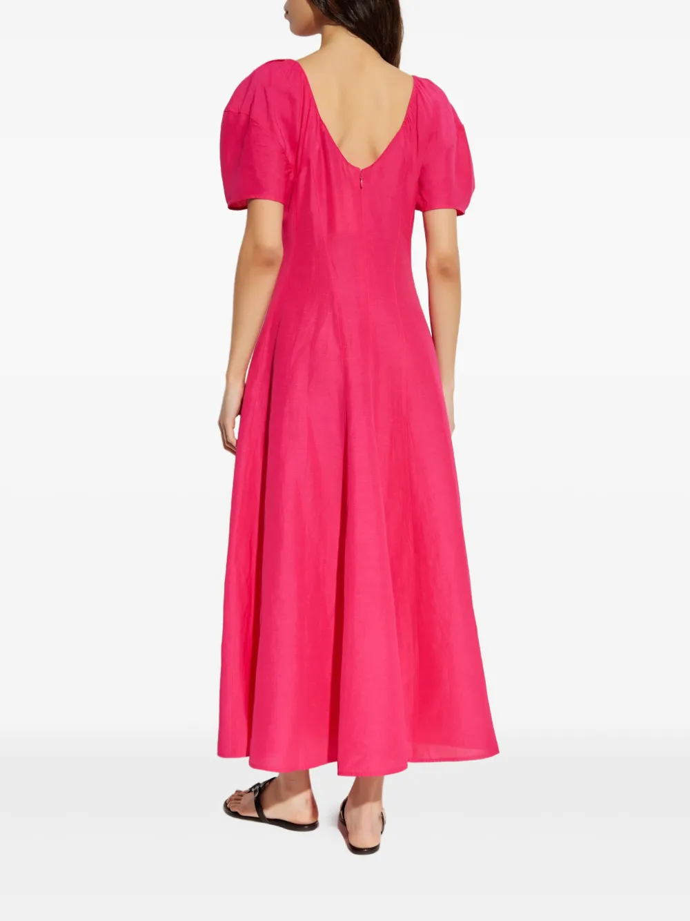Tory Burch Midi-jurk met ballonmouwen Roze