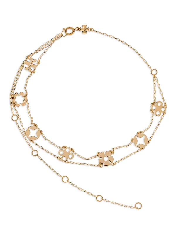 Tory Burch ダブルレイヤー ネックレス | ゴールドトーン | FARFETCH JP