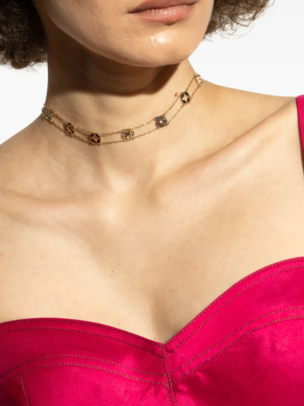 Tory Burch double-layer necklace - Goud