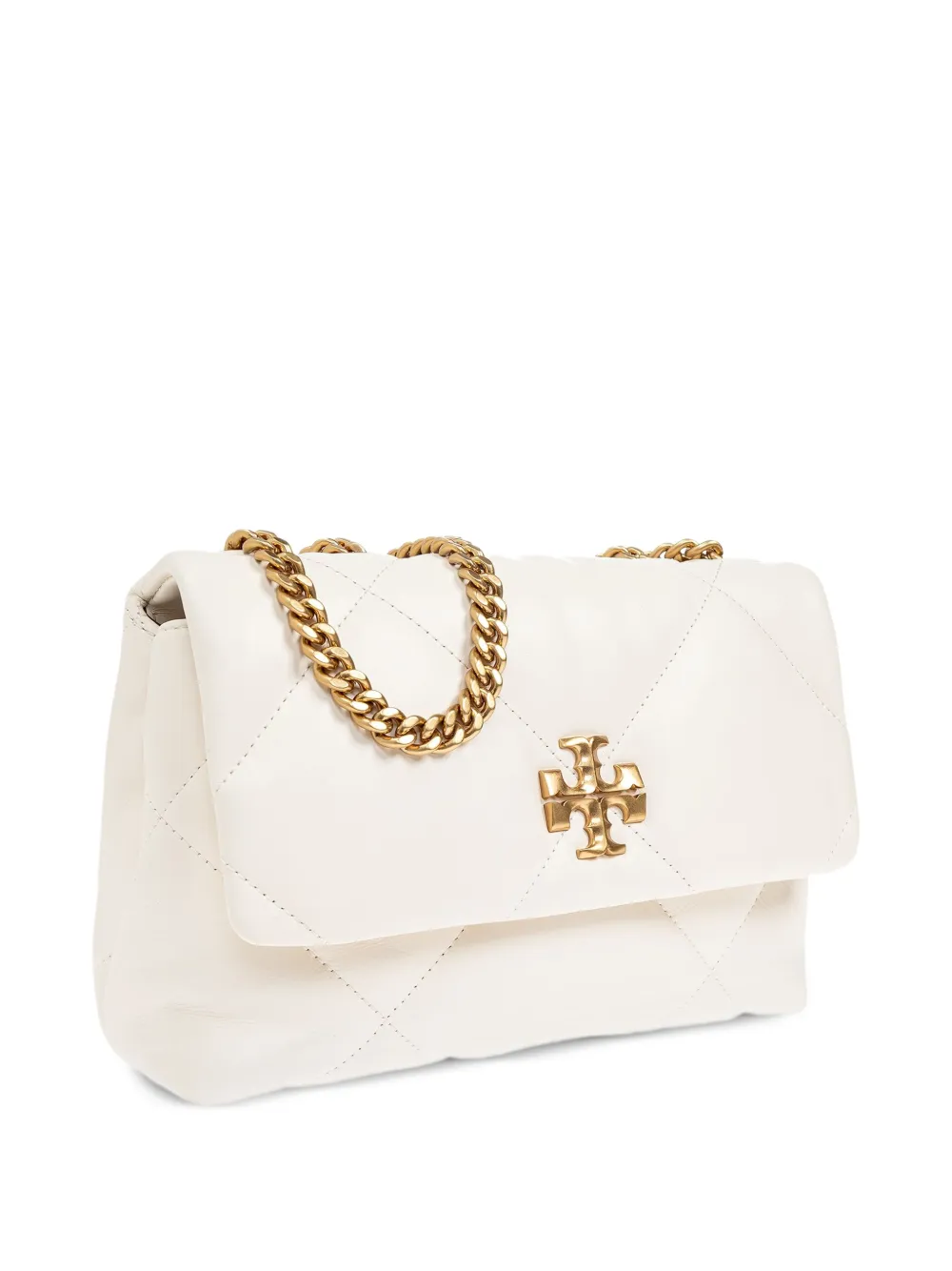 Tory Burch Kira crossbodytas met chevron streep Wit
