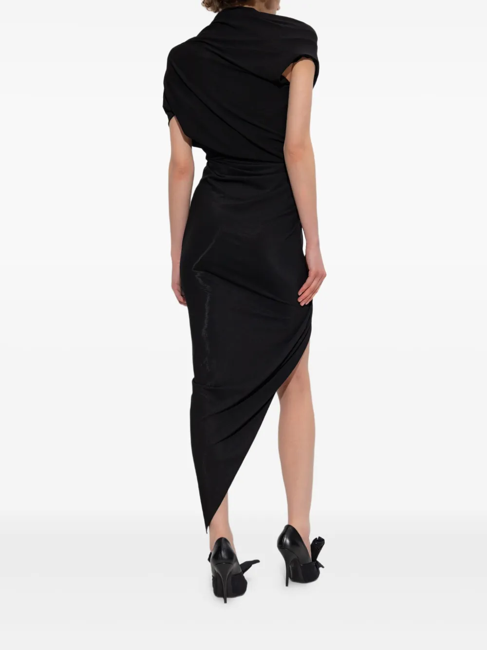 Balenciaga Gedrapeerde jurk Zwart