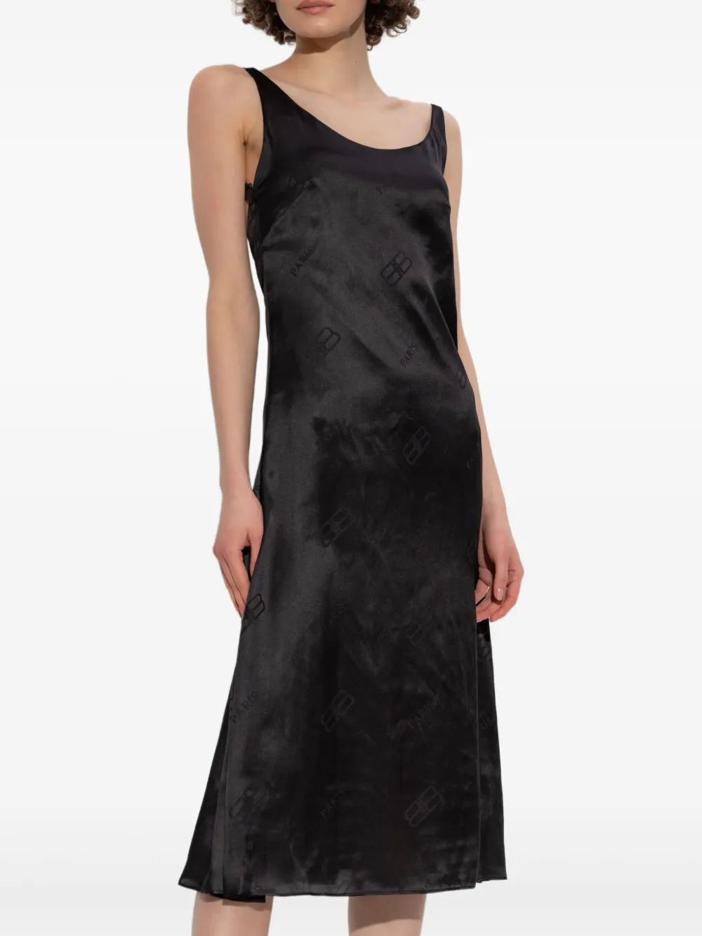  Balenciaga Vestido De Seda - Negro 