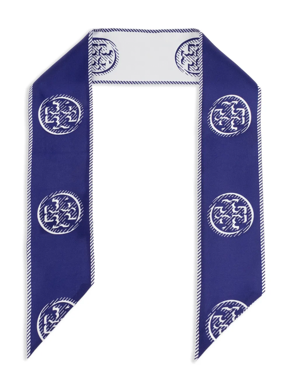 Tory Burch プリント スカーフ - ブルー Tory Burch プリント スカーフ - ブルー
