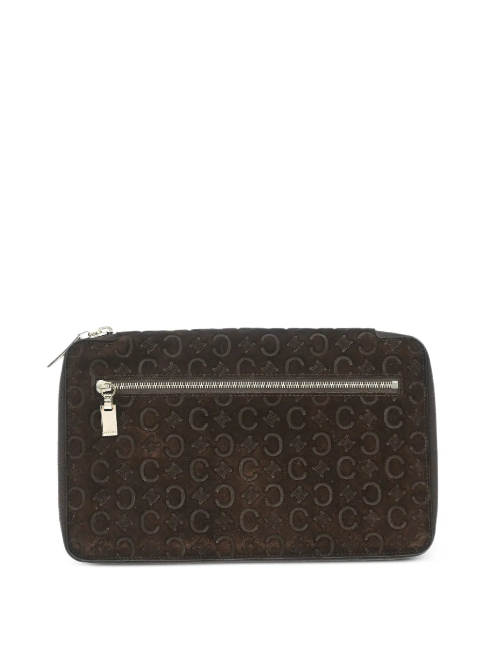 Céline Pre-Owned monogram-embossed leather wallet | Brown | Image 1