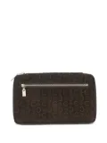 Celine Pre-Owned monogram-embossed leather wallet - Brown