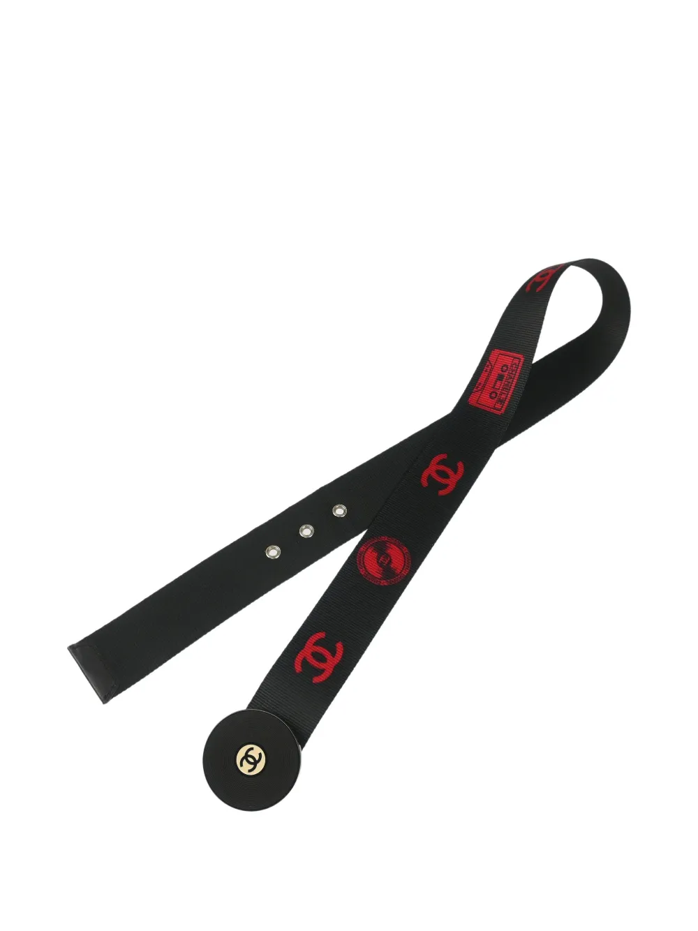 CHANEL Pre-Owned 2004 record-motif belt | Image 2