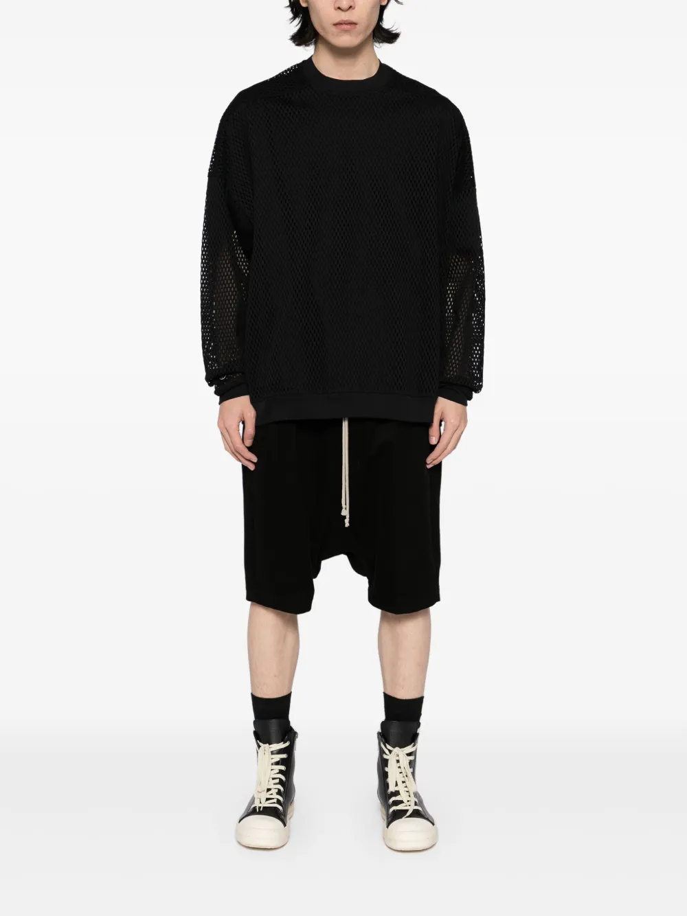 Rick Owens X Champion Jumbo sweater - Zwart